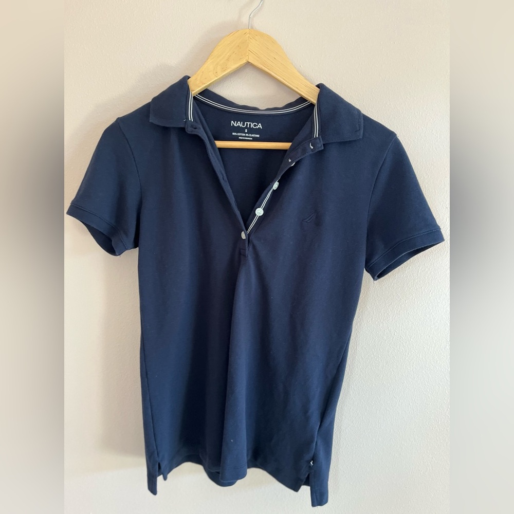 Nautica Women’s  Navy Polo Shirt
